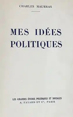 Image illustrative de l’article Mes idées politiques