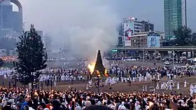 Célébration de Mesqel sur Mesqel adebabay à Addis-Abeba.