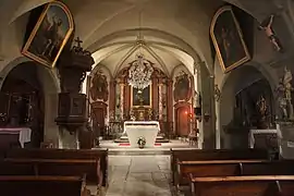 Intérieur de l'église.