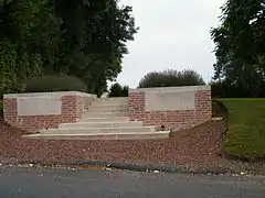 Entrée du Martinsart british cemetery.