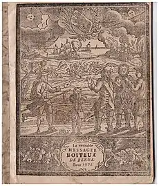 Couverture du Messager Boiteux de Berne de 1778 (imprimé à Vevey)