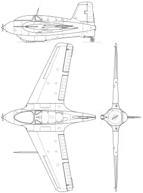 vue en plan de l’avion