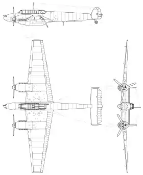 vue en plan de l’avion