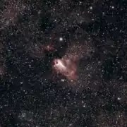 Autre image de M17 captée par un petit télescope.