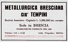 logo de Società Metallurgica Bresciana