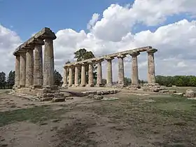 Temple d'Héra (« Tables palatines ») à Métaponte. Milieu du VIe siècle av. J.-C.