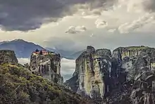 Le monastère de Météores, en Thessalie.