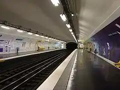 Intérieur de la station, en octobre 2008.