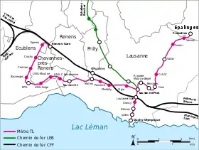 Image illustrative de l’article Métro de Lausanne