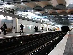 La station de la ligne 1 avant son automatisation.