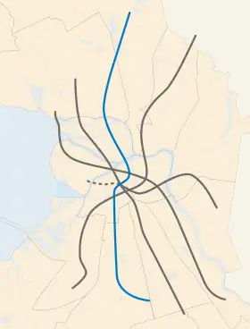 Voir la carte de la ligne.