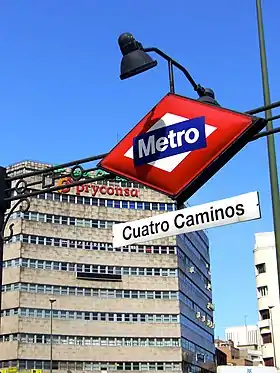 Image illustrative de l’article Cuatro Caminos (métro de Madrid)