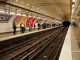 Quais de la ligne 13, en octobre 2008.