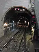 Vue d'un des tunnels en direction de La Courneuve.