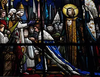 Couronnement de Charles VII en présence de Jeanne d'Arc