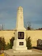 Le monument aux morts en 2017.