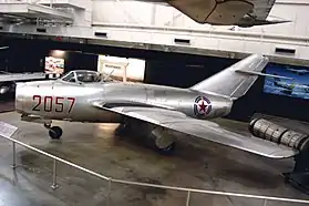 Le MiG-15 de No Kum-sok exposé au National Museum of the United States Air Force.