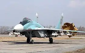 MiG-29 à l’atterrissage.