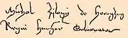 Signature.