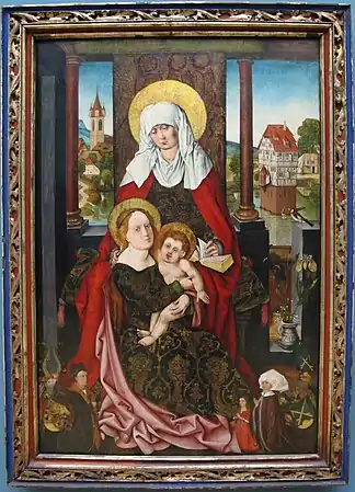 Vierge à l'Enfant avec sainte Anne (vers 1510), Germanisches Nationalmuseum.