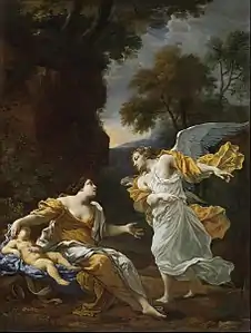 Agar et l’Ange (vers 1645), huile sur toile, Houston, musée des beaux-arts.