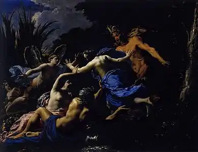 Pan et Syrinx (1657), huile sur toile, 98 × 131 cm, Paris, musée du Louvre.