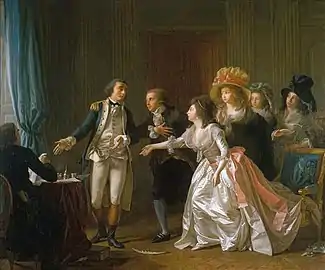 Le Contrat de mariage interrompu (1784-1794), Paris, musée Carnavalet.