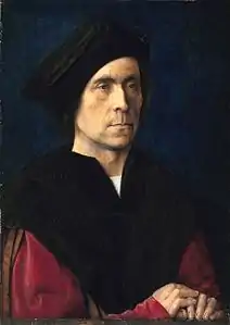 Portrait d’homme, vers 1510, huile sur panneau de chêne, Mauritshuis.