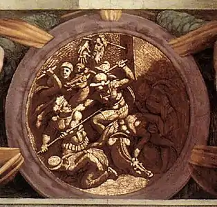 Destruction de la tribu d'Achab, adepte de Baal ou Mort de Nicanor.