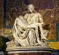 Pieta. Michel-Ange. Basilique Saint-Pierre. Vatican
