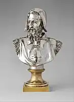 Michel-Ange, avant 1883, bronze argenté, Metropolitan Museum of Art