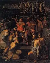 Michele Tosini , Martyre des Dix Mille, vers 1550, Florence, Musée du Cenacolo di San Salvi.