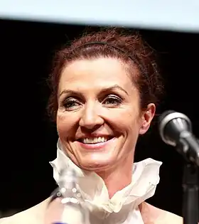 Michelle Fairley, interprète de Catelyn Stark, en 2013 à San Diego.