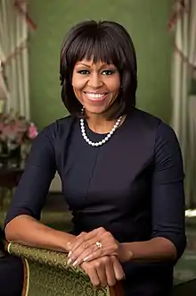 Portrait of Michelle Obama