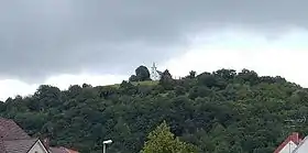 Vue du sommet du Michaelsberg et la :Michaelskapelle (de).