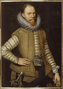 Portrait de Maurice de Nassau, Prince d'Orange, huile sur toile, Château de Versailles.
