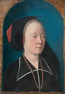 Portrait d'une dame, vers 1489/1491, huile sur panneau de bois, Musée d'Histoire de l'art de Vienne.