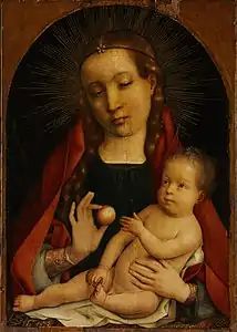 Vierge à l'Enfant, vers 1489/1492, Musée des Beaux-Arts de Budapest.