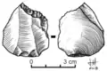 Microburin (sous-produit caractéristique de la fabrication de microlithes)