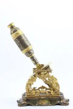 Microscope de François-Laurent Villette (1765).