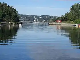 Langåra à gauche, Brønnøya à droite