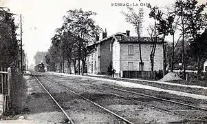 La gare au début du XXe siècle.