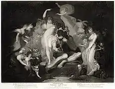 Midsummer Night's Dream, Acte IV, Scène I, d'après Henry Fuseli (1796, Library of Congress).