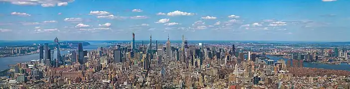 New York Midtown (Manhattan) Skyline depuis le One World Trade Center