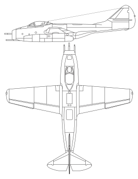 vue en plan de l’avion