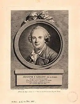 Joseph Caillotd'après Guillaume Voiriot.« Lorsqu'on nous traça son image, / Pour y faire passer sa gaieté, sa candeur, / On n'a pas seulement consulté son visage, / On a sçu lire dans son cœur. »