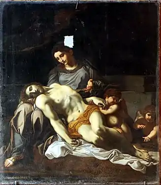 Pietà, d’après le Carrache, Collégiale Saint-Agricol d'Avignon.