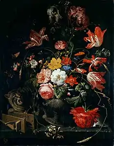 Chat renversant un vase de fleurs, sans dateMusée des Beaux-Arts de Lyon