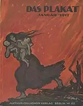 Couverture de Das Plakat, janvier 1917.