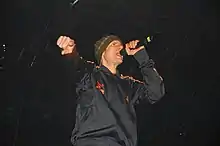 Mike D en concert avec les Beastie Boys aux Trans Musicales 2004 à Rennes